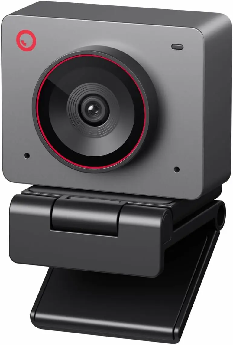 OBSBOT Meet 2-4K Webcam, AI Framing & Autofocus with 1/2" Sensor,Beauty Mode,Lightweight,Gesture Control,HDR,Dual Microphone,60 FPS, Web Cam for Streaming, Meeting, Gaming
