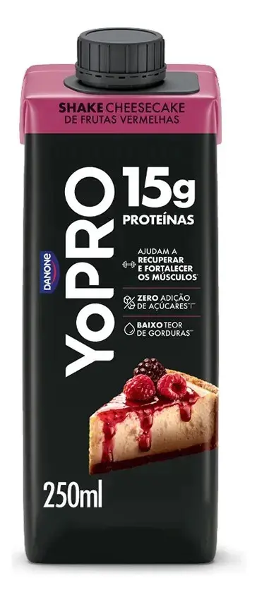 YoPRO UHT Cheesecake Frutas Vermelhas 15g Proteína 250ml - 1