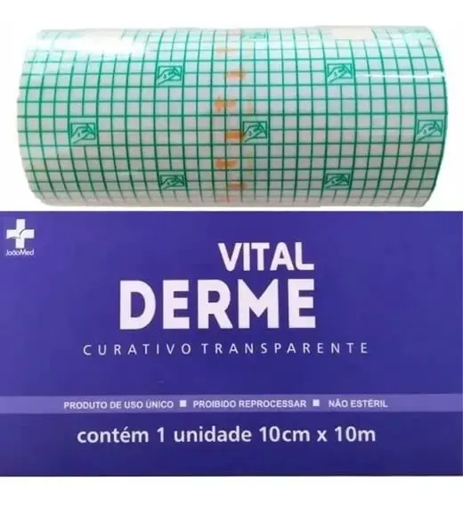 Curativo em Rolo Vitalderme, Transparente, 10x10