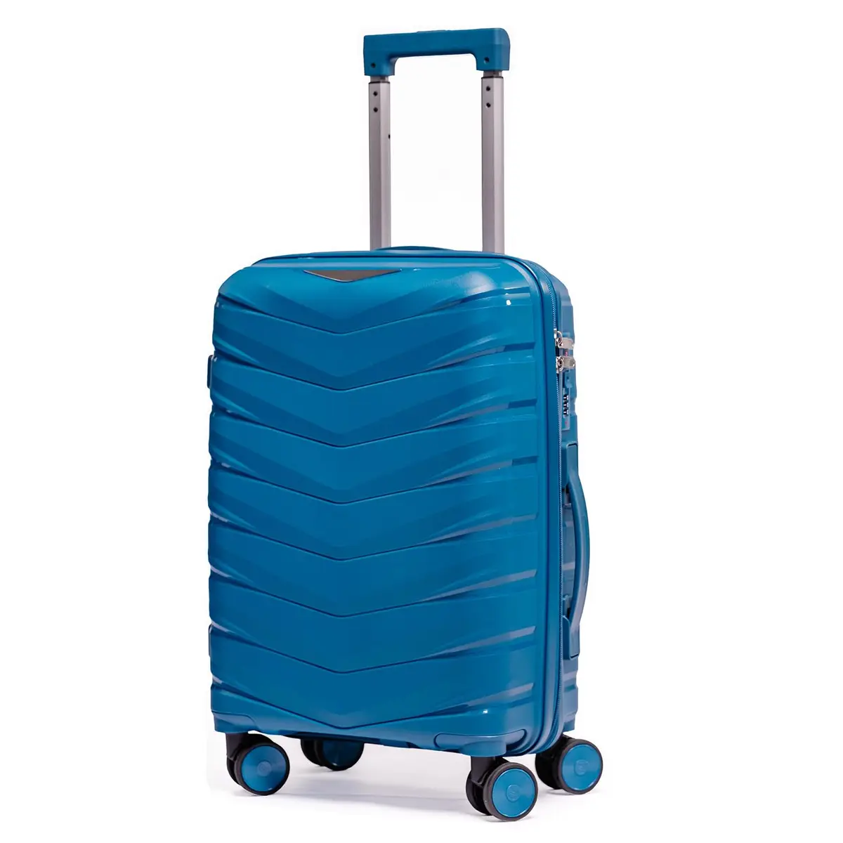 Mala De Bordo 10Kg Polipropileno Medidas 55x35x25 Padrão Anac Mala De Viagem Pequena Mão 4 Rodas Duplas 360° Cadeado Segredo Antifurto Rígida Leve (AZUL TURQUESA, Pequeno)