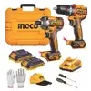 Kit Furadeira e Parafusadeira Impacto 20v Brushless Ingco - 1