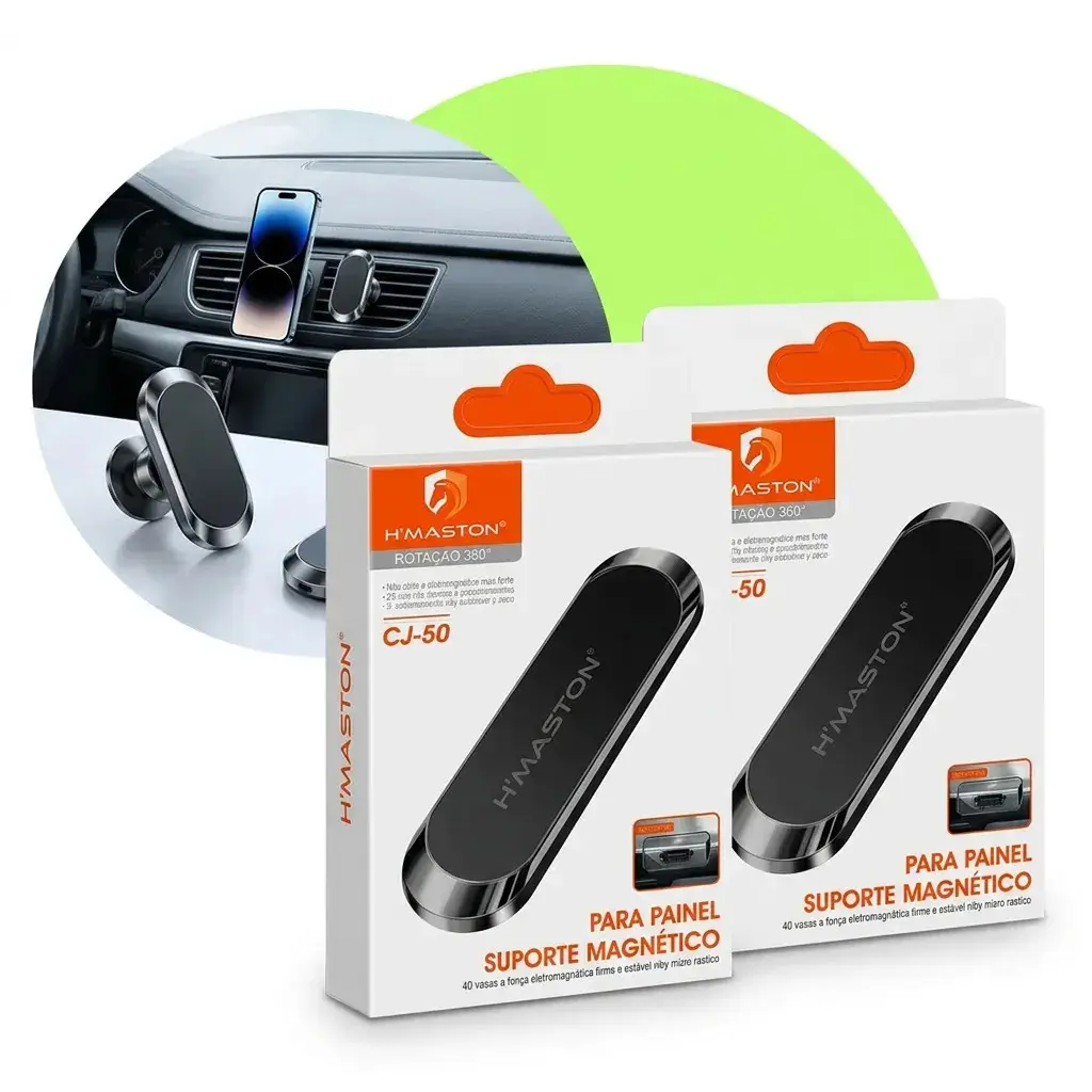 Kit 2 Suporte Celular Carro Magnético Imã Painel - DuxEcom - 1