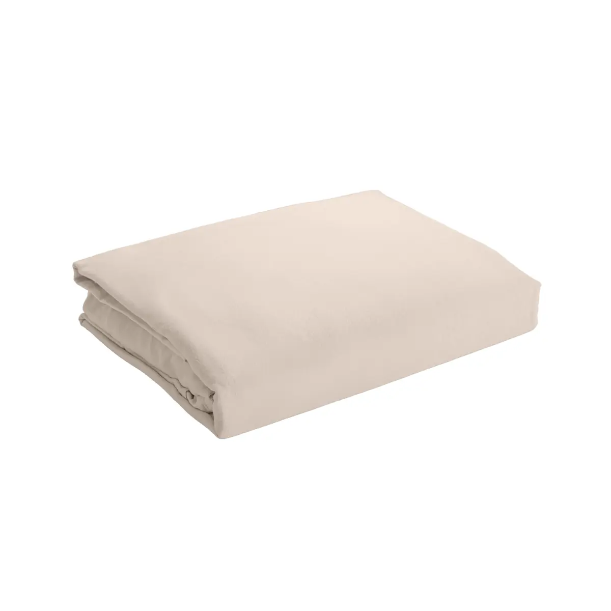 LYOR - Lençol com Elástico Queen Saphira Toque 300 Fios Microfibra Bege - 1