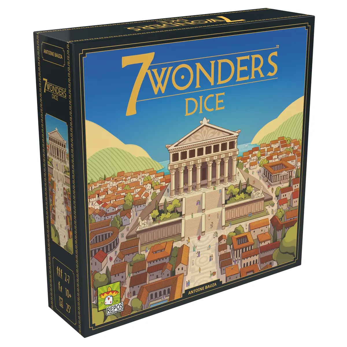 asmodee, 7 Wonders Dice, Jogo de Tabuleiro, 2 a 7 Jogadores, Idade 10+, Partidas de até 30 min