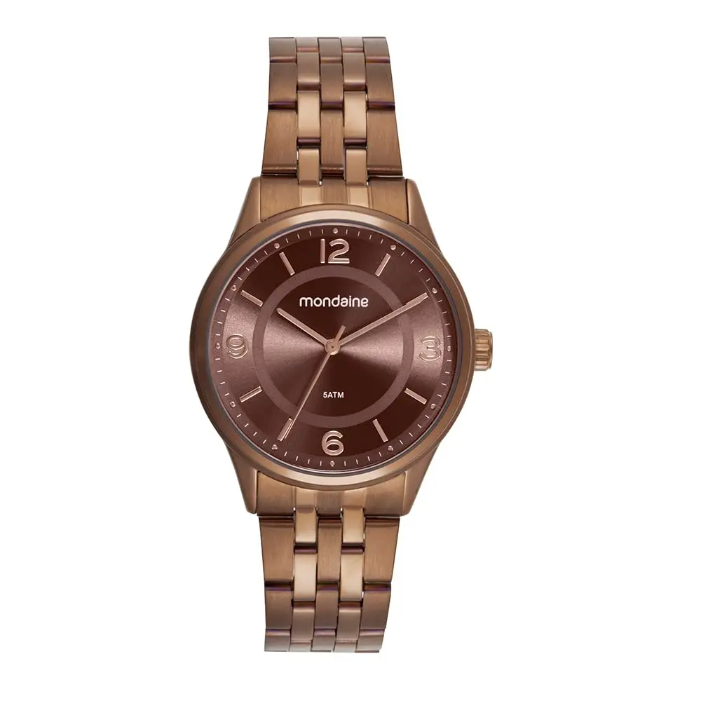 Mondaine Relógio Feminino Espelhado Malha de Aço Prata