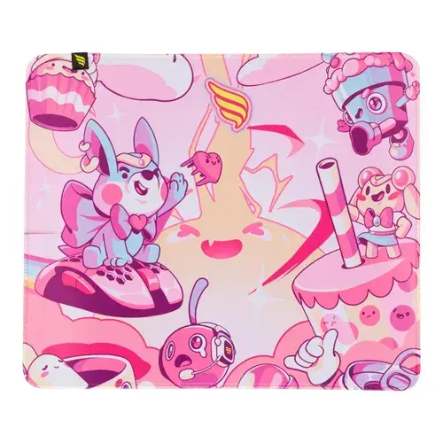 Mousepad Gamer Fallen Spice Candy Speed++ Médio 36x30x4cm Rosa Antiderrapante