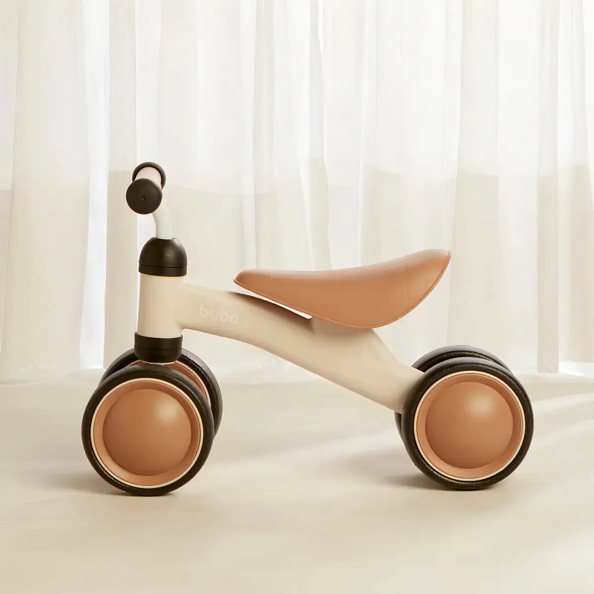Bicicleta De Equilíbrio 4 Rodas Buba Bege thumbnail 3