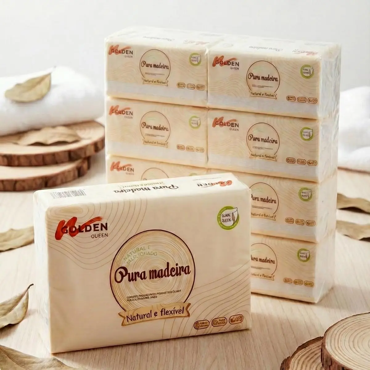 VANOVA Papel Toalha, 5 Camadas, 8 Pacotes, 3200 Folhas,12.8x17.5cm