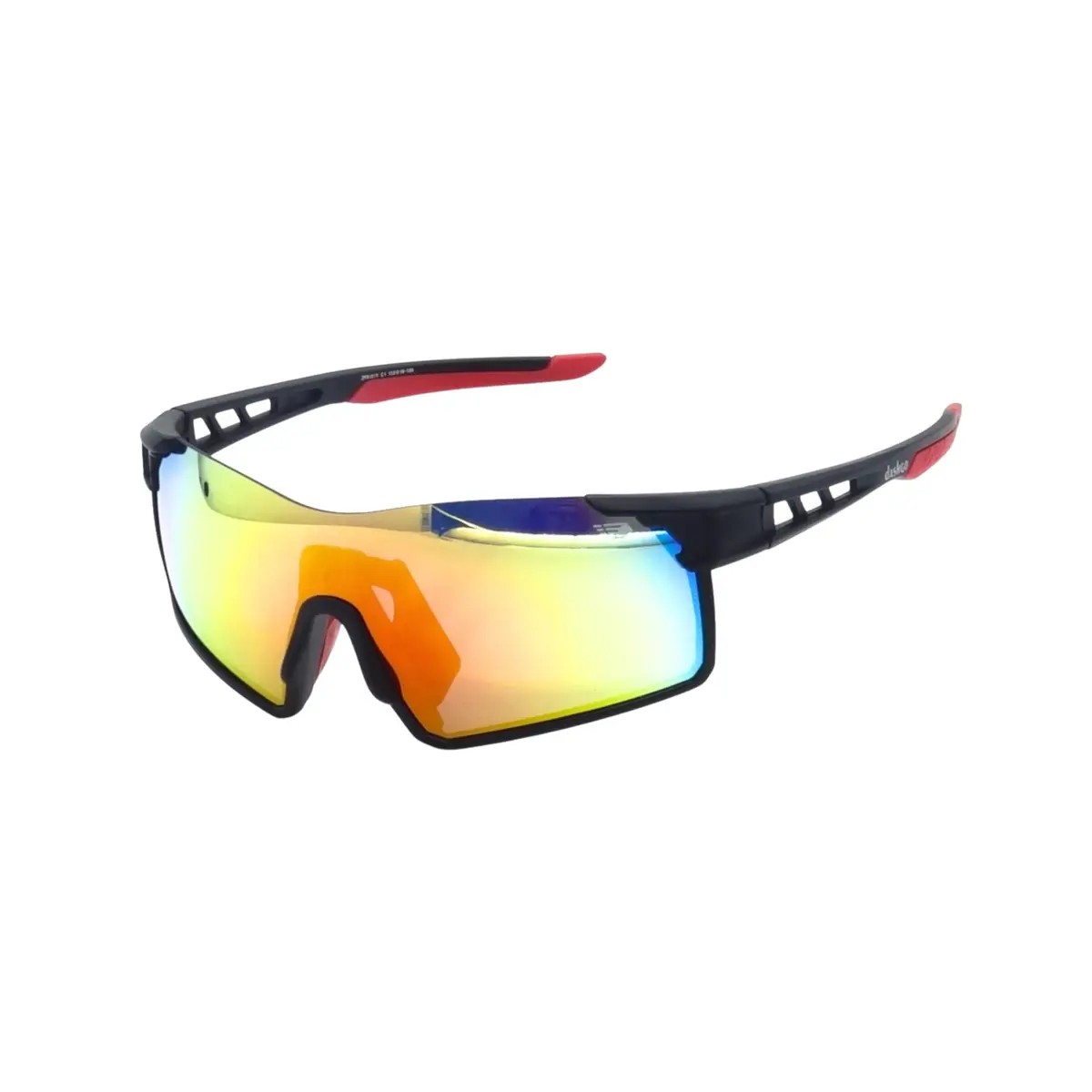 Óculos de Sol Esportivo Dashgo Estilo Bike Beach Tennis Lente Espelhada Proteção Solar Uv 100% com Kit Case e Flanela