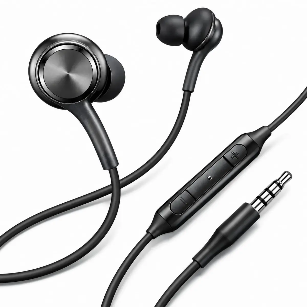 Fone Ouvido Intra Auricular P2 - Microfone, Controle Volume Estéreo com Fio | Design Compacto; Ideal para Música, Chamadas e Estudos; Compatível Diversos Equipamentos; Formato Prático; Opção Funcional