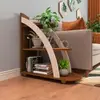 Mesa de Apoio Artely Andes com 2 Prateleiras - Cedro/Off White - 1