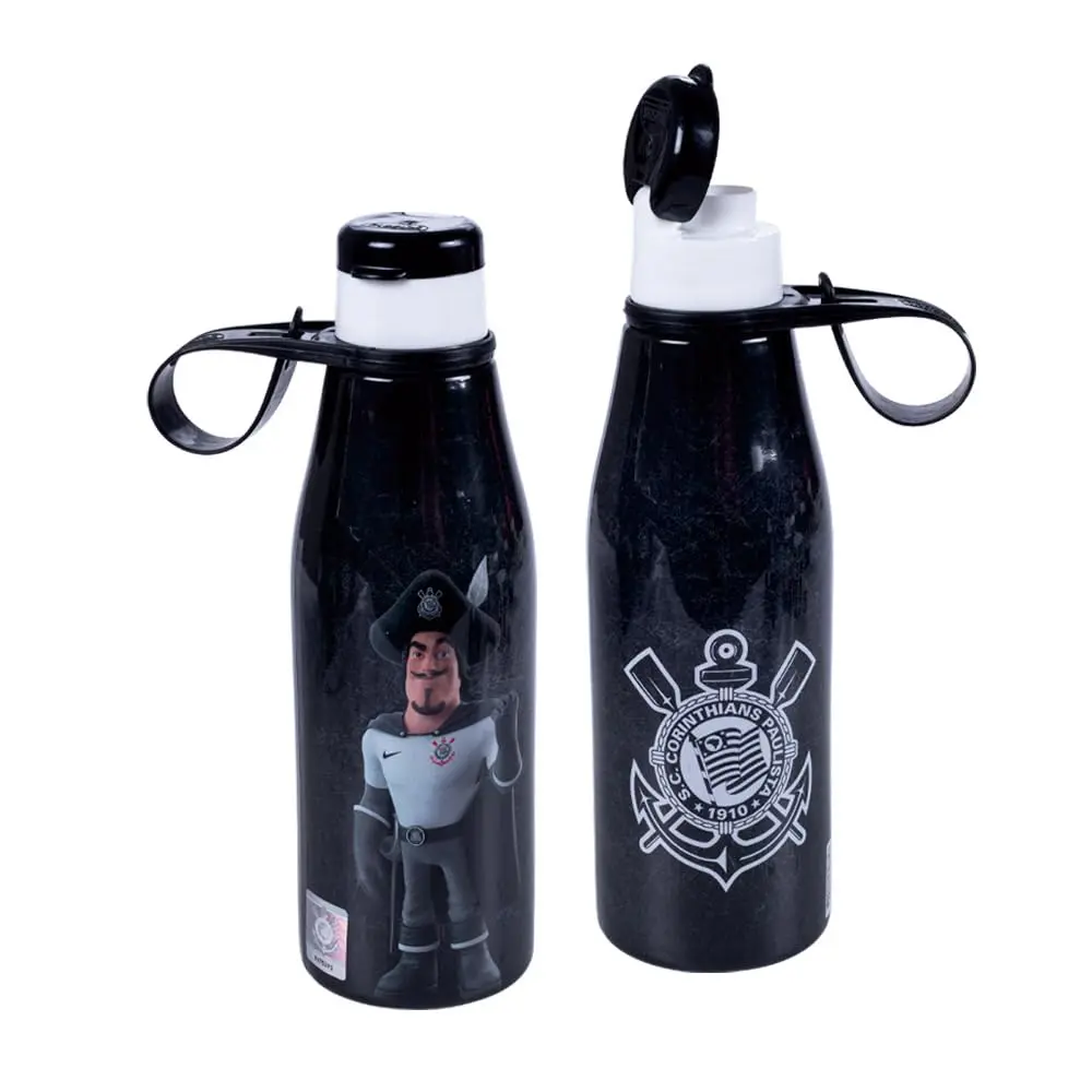 Garrafa Abre Fácil, Plástica, Corinthians, 530 ml, Plasútil