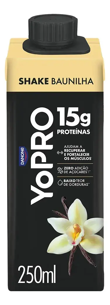 YoPRO Bebida Láctea UHT Baunilha 15g de proteínas 250ml