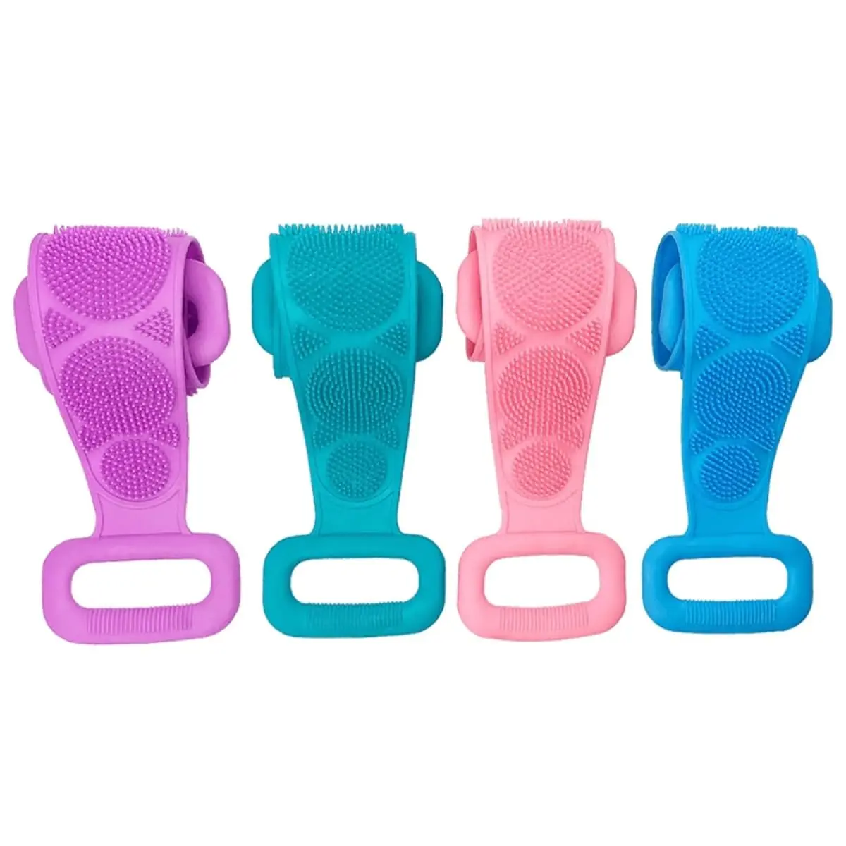 Esfregão Esponja de Banho Esticável de Silicone Massageador Esfoliante – Costas - TYDA (AZUL) - 1