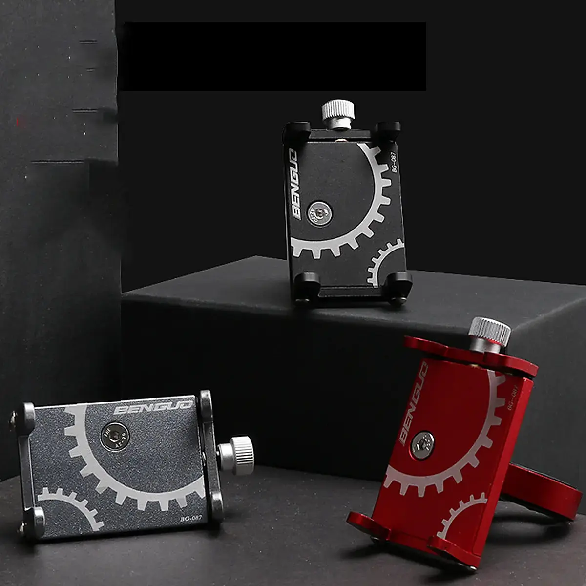 Suporte Celular Alumínio Guidão Bike Moto Ajustável 6-10cm thumbnail 3