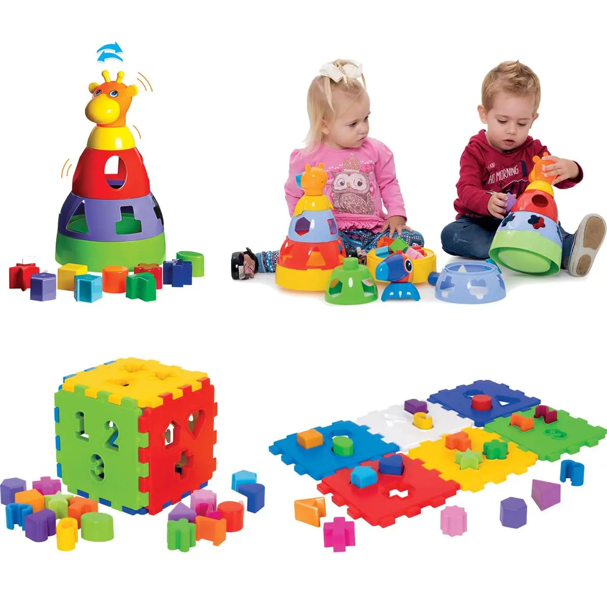 Kit de Brinquedos Educativos Infantil para Bebês Acima de 1 Ano