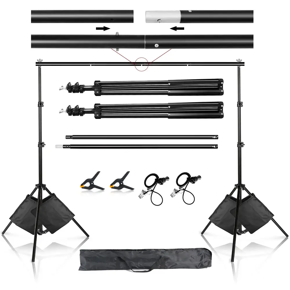 Suporte de fundo para fotografia, estúdio de vídeo, cenário, acessórios de festa, fundos telescópicos, estúdio fotográfico