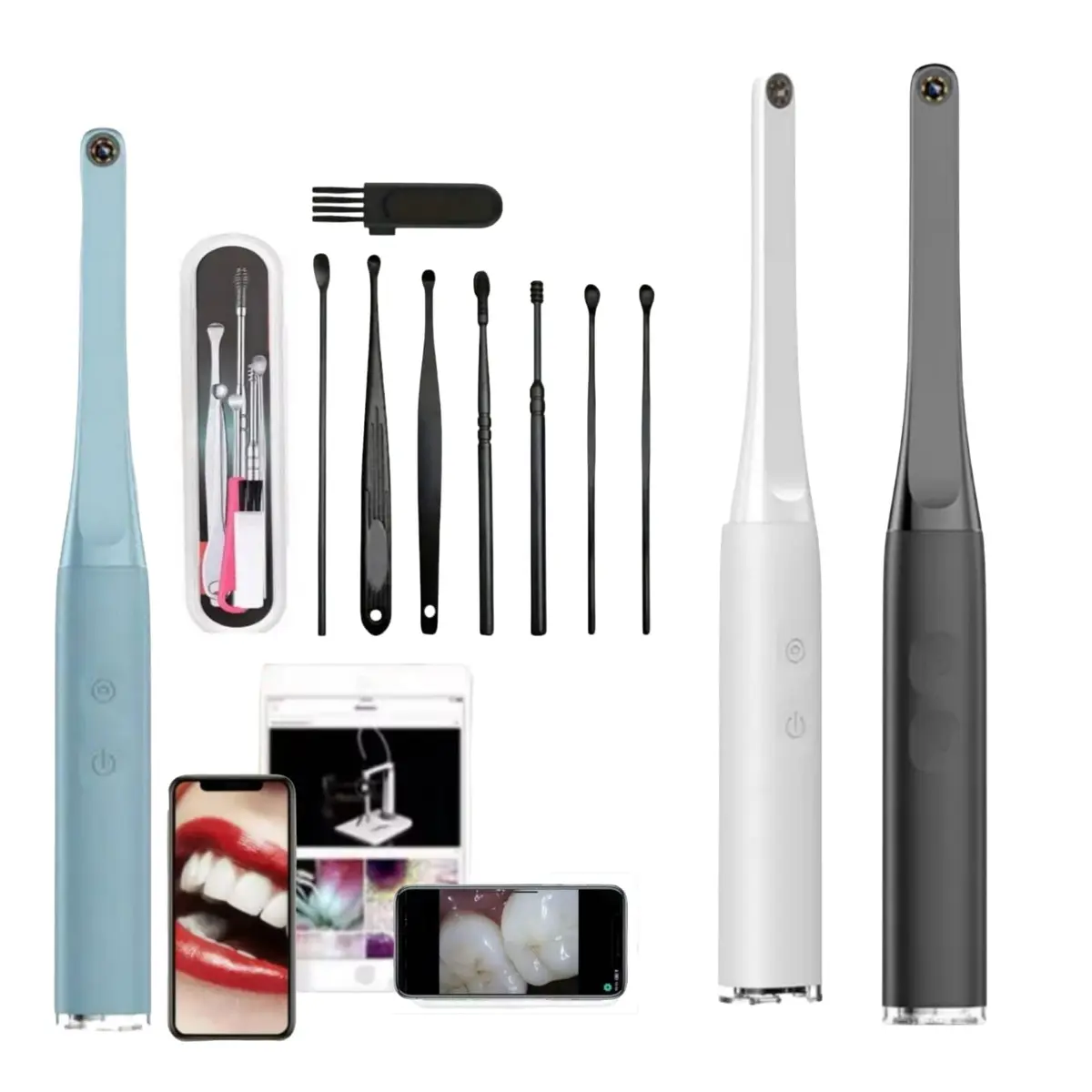 Câmera Intra Oral Odontológica Sem Fio Wifi Android E Ios (PRETO) - 1