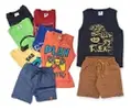 [TAM 1 ao 8] Kit 5 Conjuntos Regata Infantil Masculino Verão - 1