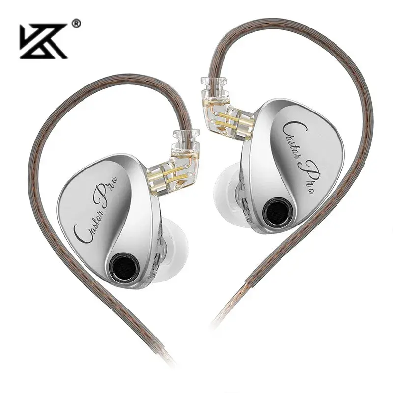 Kz castor pro em fones de ouvido dinâmicos high-end sintonizáveis fones de ouvido de alta fidelidade qualidade de som baixo fones de ouvido de jogo de música iems