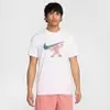 【 Tam.: P ao M】Camiseta Nike Gym Culture Masculina - Branco+Rosa - 1