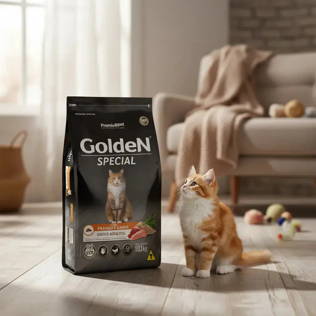 Ração Golden Special Gatos Adultos Frango E Carne 10,1 Kg thumbnail 2
