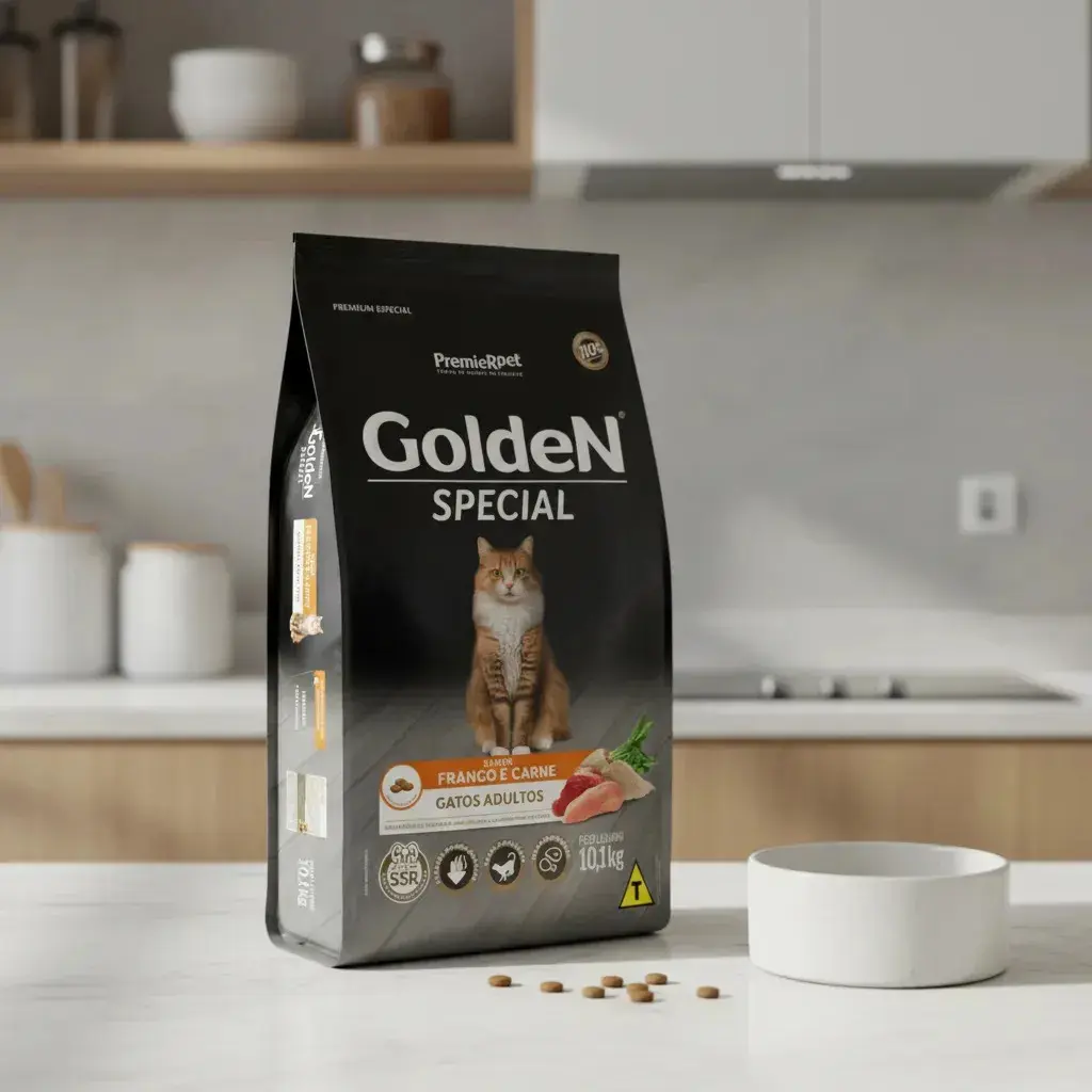 Ração Golden Special Gatos Adultos Frango E Carne 10,1 Kg thumbnail 3