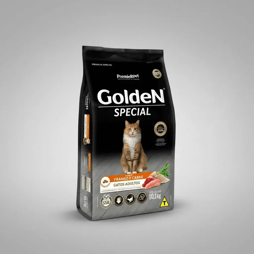 Ração Golden Special Gatos Adultos Frango E Carne 10,1 Kg thumbnail 5