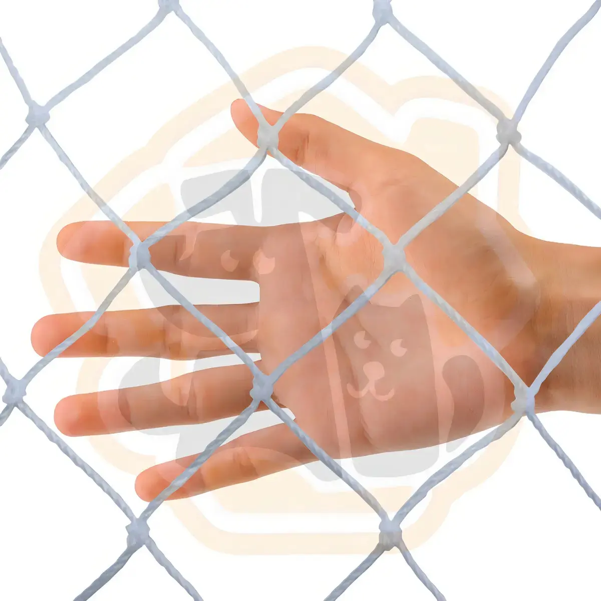 Rede Tela Proteção Crianças Gatos Janelas 1,20 X 1,20 Branca