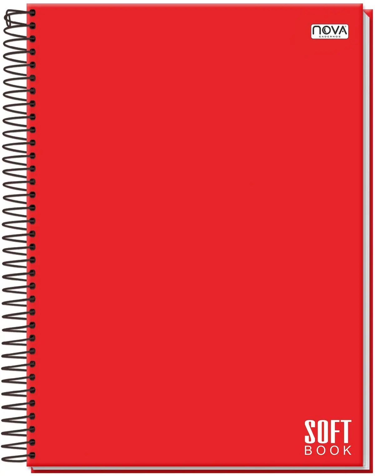 CADERNO UNIVERSITÁRIO C/D ESPIRAL 10 MATÉRIAS 160 FLS VERMELHO