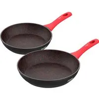 2 Unidades Panelas Polishop Ichef Home Sauté Grand Vermelho 24cm | 2 UNIDS HOME 24CM