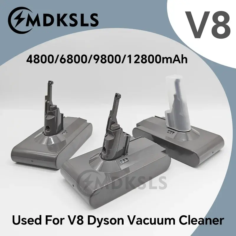 Nova Bateria de Substituição 2026 para Dyson V8 21.6V 12800mAh para Aspirador de Pó Portátil Sem Fio Dyson V8 Absolute - 1