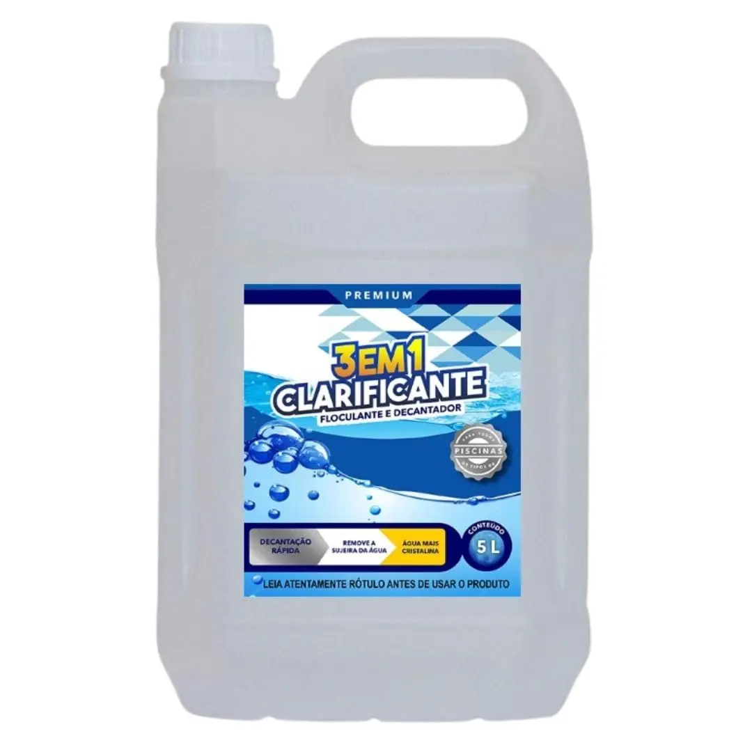 VO DOCIA, Clareador de Piscina 3 em 1 Água Cristalina em Minutos 5 lt