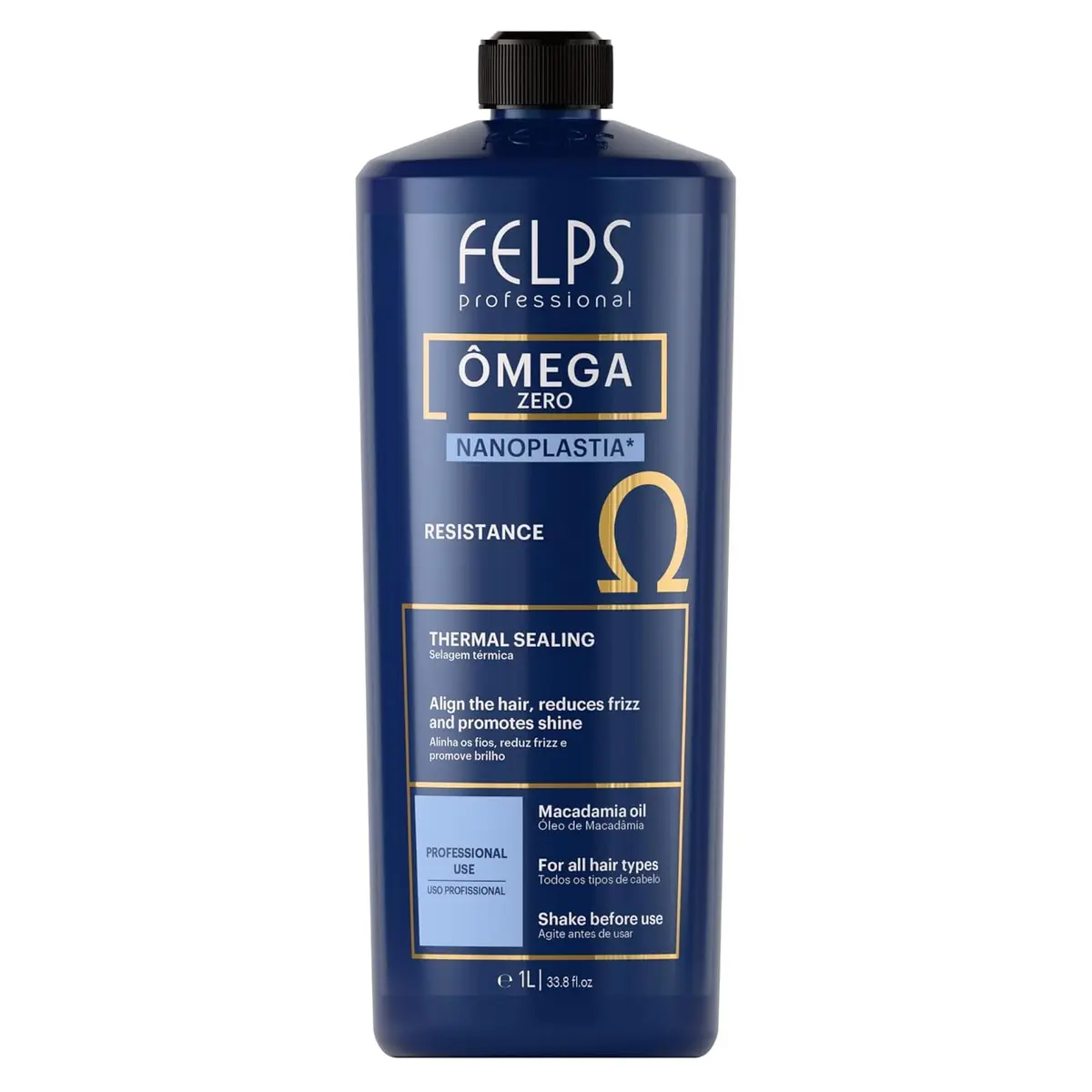 Felps Ômega Zero Unique Nanoplastia Resistance Selagem 1 L, Felps Professionnel, 1000ml