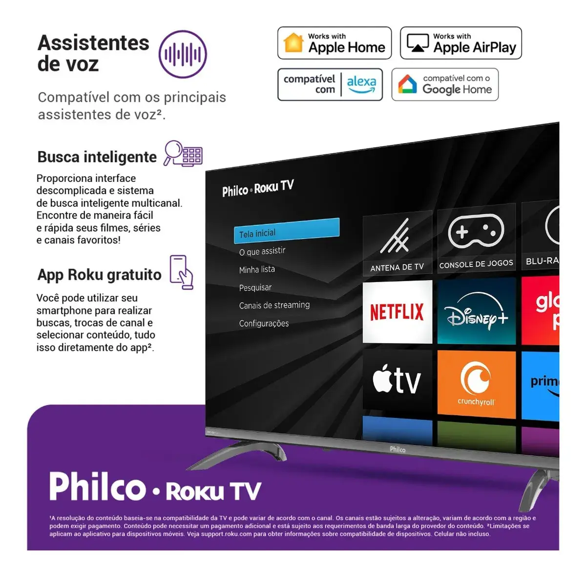 Smart Tv 32 Philco Roku Tv Dolby Áudio Hdr10 P32crb thumbnail 4