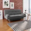 Sofá-Cama 1,80m Suede Cinza Flórida - 1