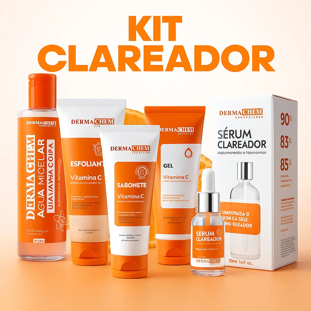 Kit Skin Care Clareador Facial Completo Vitamina C para Manchas, Melasma e Anti-idade - 1