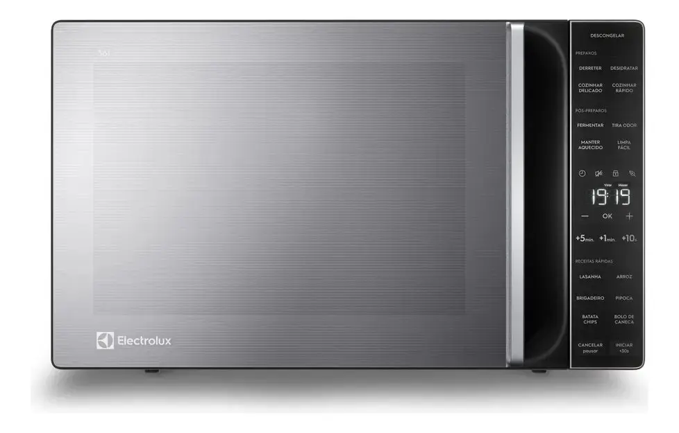 Micro-ondas Electrolux 36L cor Inox Efficient com Descongelamento Assistido ME36S