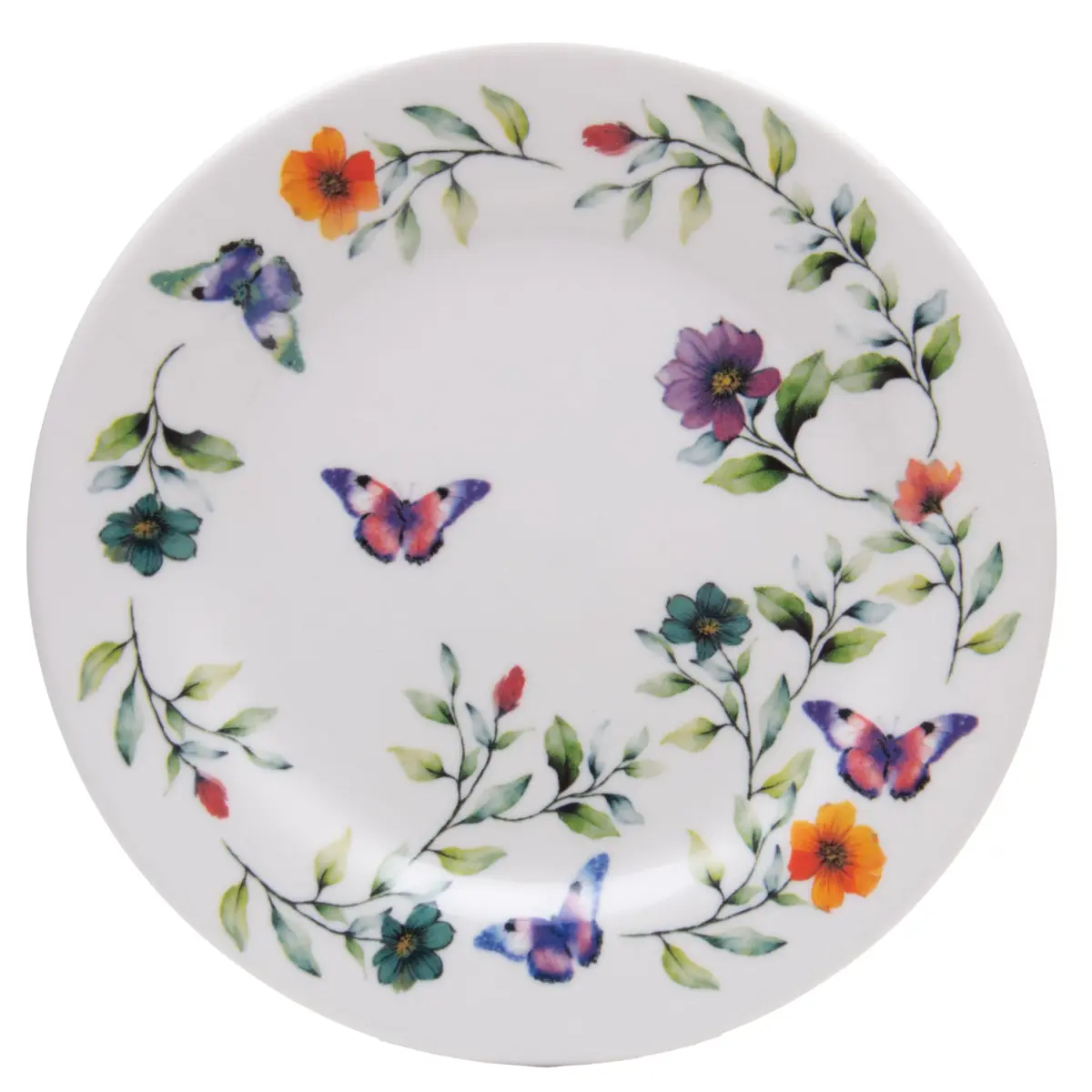 LYOR - Prato para Sobremesa Botanique 20cm Branco Cerâmica