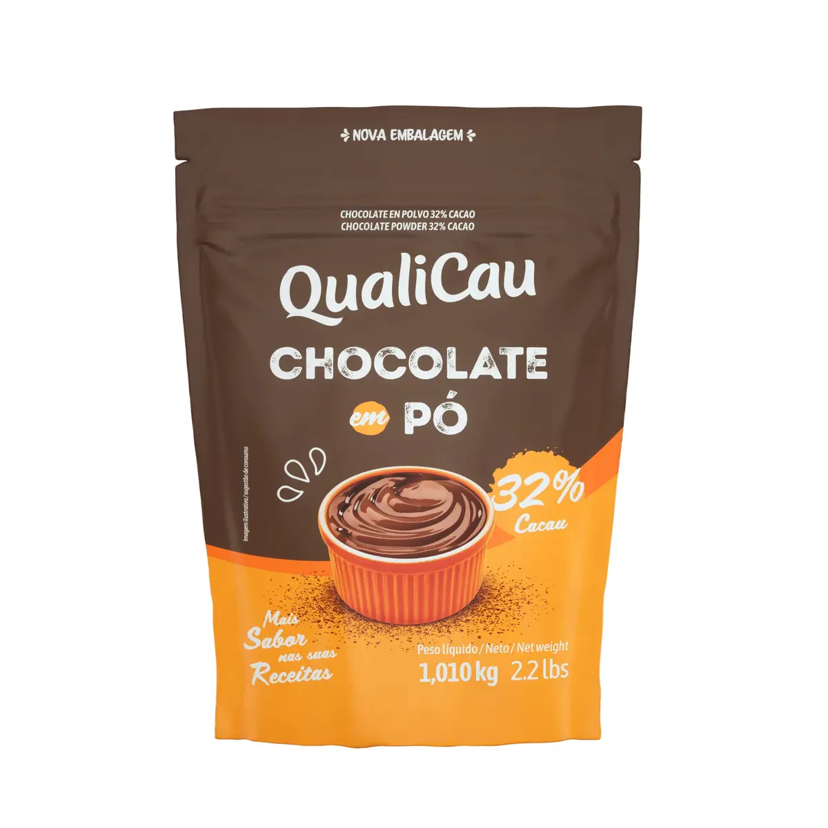 Qualicau Chocolate Em Pó 32% 1 010Kg - 1