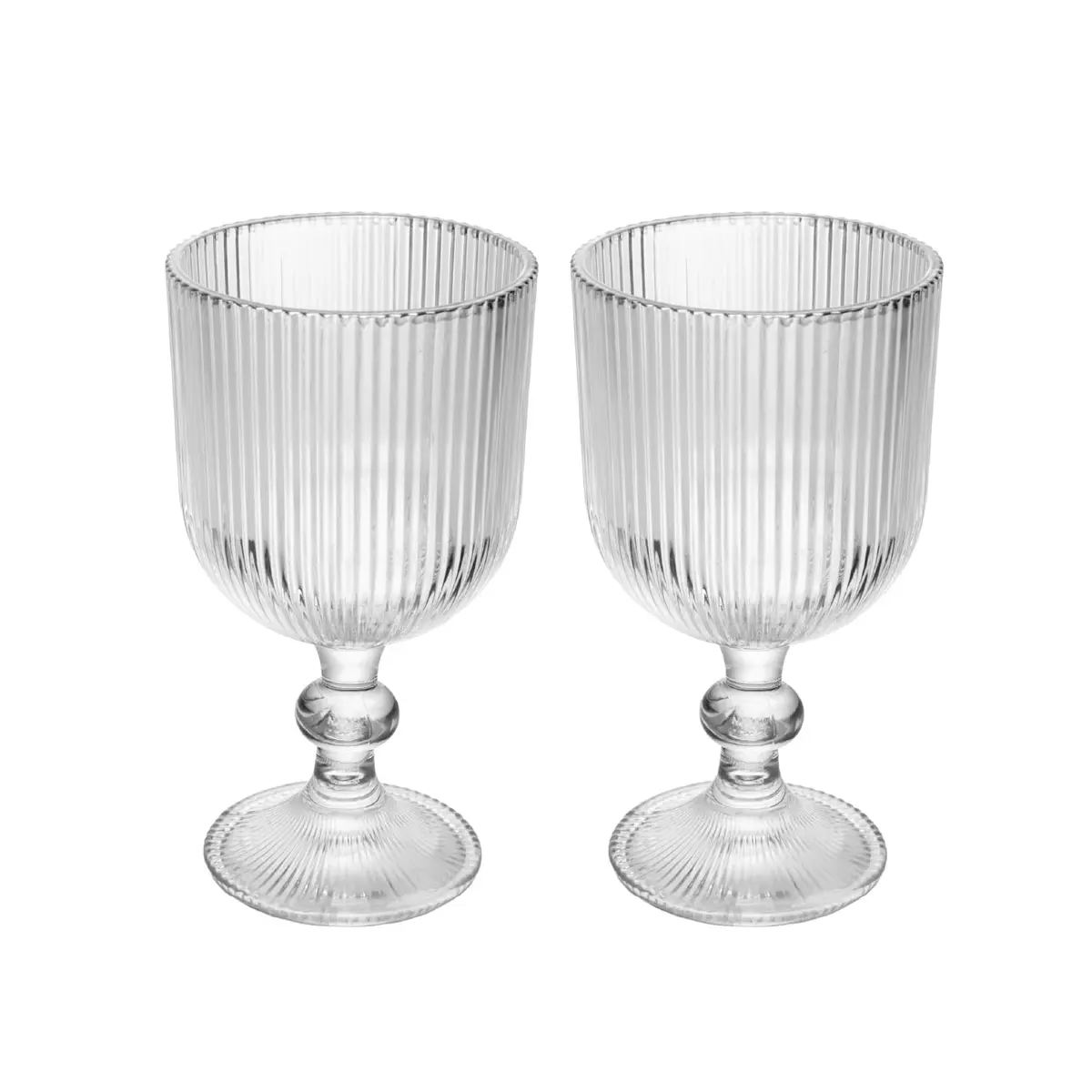 WOLFF - Conjunto 2 Taças de Vidro Lines 380ml - 1