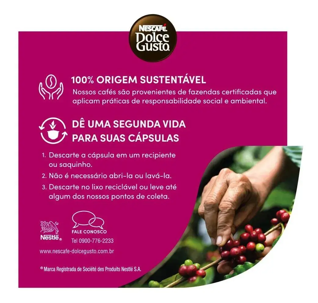 Café em Capsulas Dolce Gusto Espresso 10 unidades Nescafé thumbnail 6