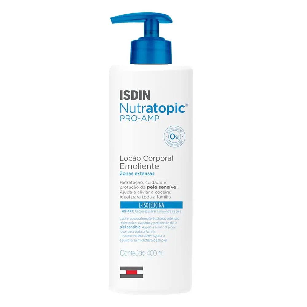 ISDIN Loção Corporal para Pele Sensível Nutratopic Pro-AMP - 400ml - 1
