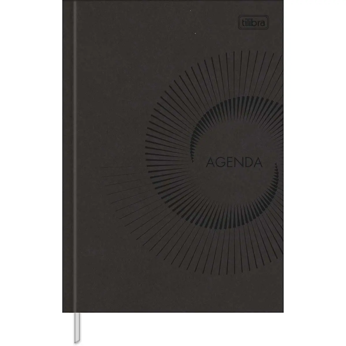 Tilibra - Agenda Executiva Costurada Diária 14,5 x 20,5 cm Prátika Permanente - Preta