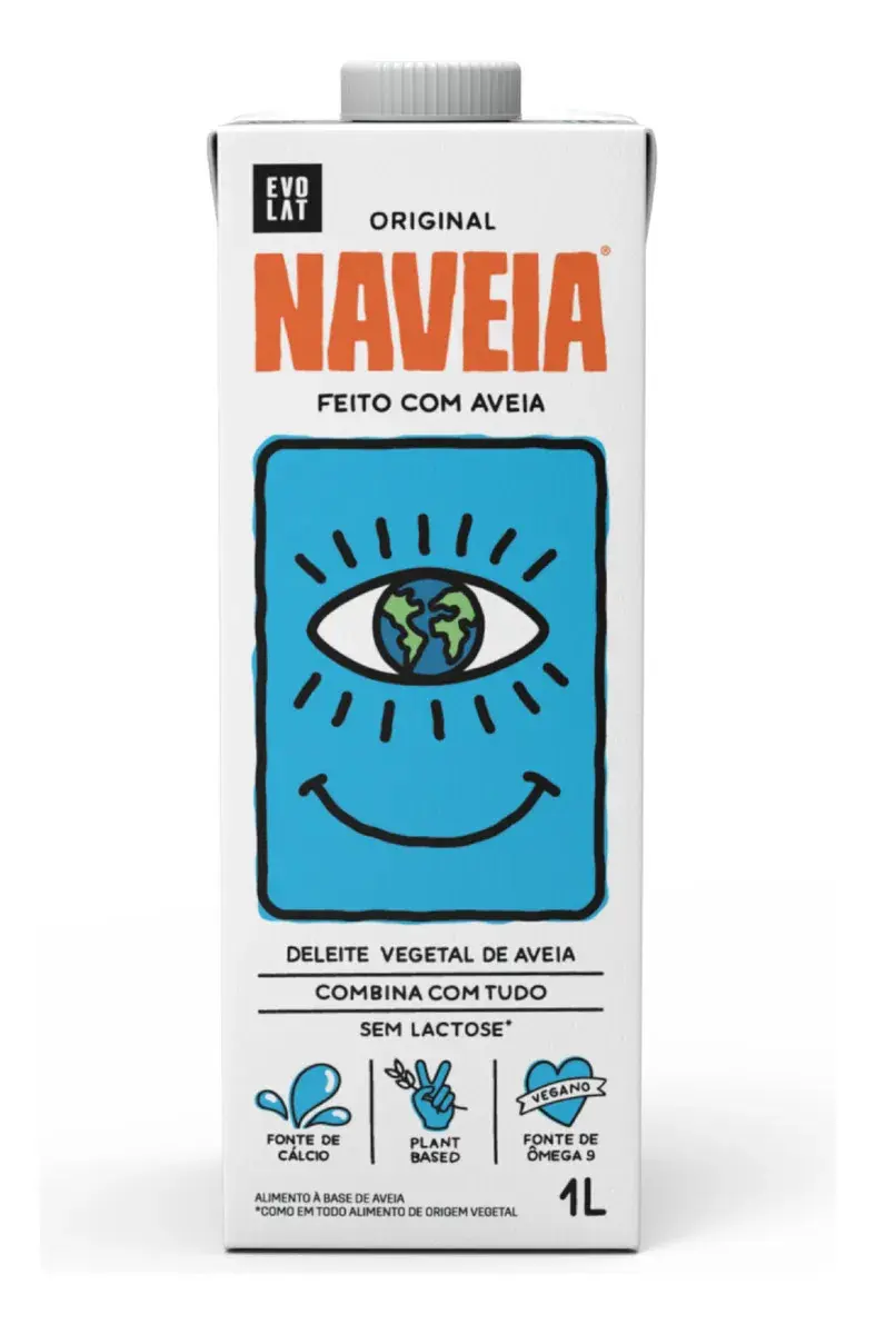 Leite Vegetal Aveia Naveia Original 1l Sem Lactose E Glúten - 1