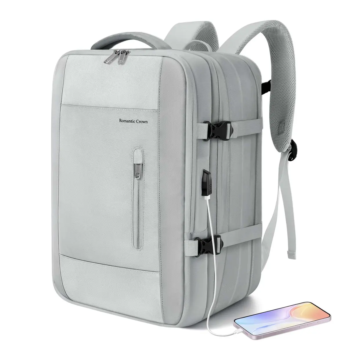 Romantic Crown Mochila Masculina de Viagem para Notebook