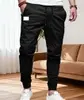 [Leve 8/cada R$ 12] Calça masculina moletom jogging preta XGG - 1