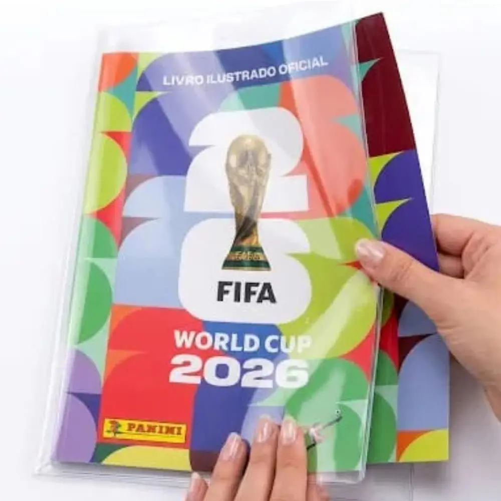 Capa Proteção Álbum Figurinhas Copa Do Mundo 2026 Protetor Plástico Transparente Protetora Figurinha (3) - 1
