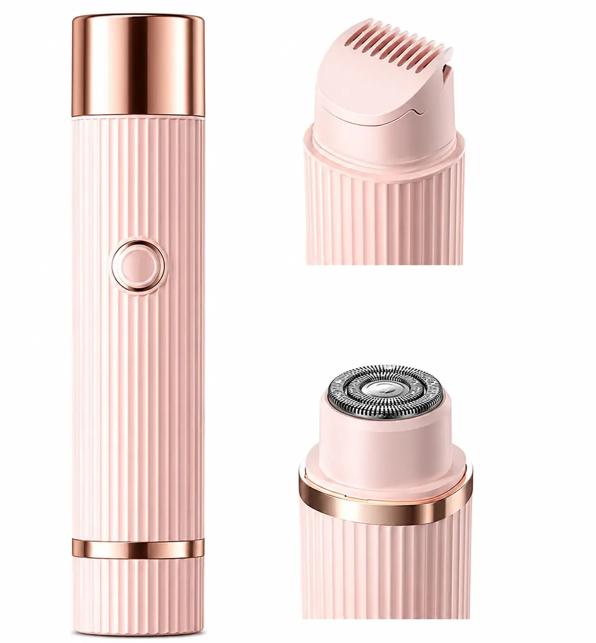 Depilador Elétrico Feminino 2 em 1 Indolor Recarregável USB Aparador Sortido