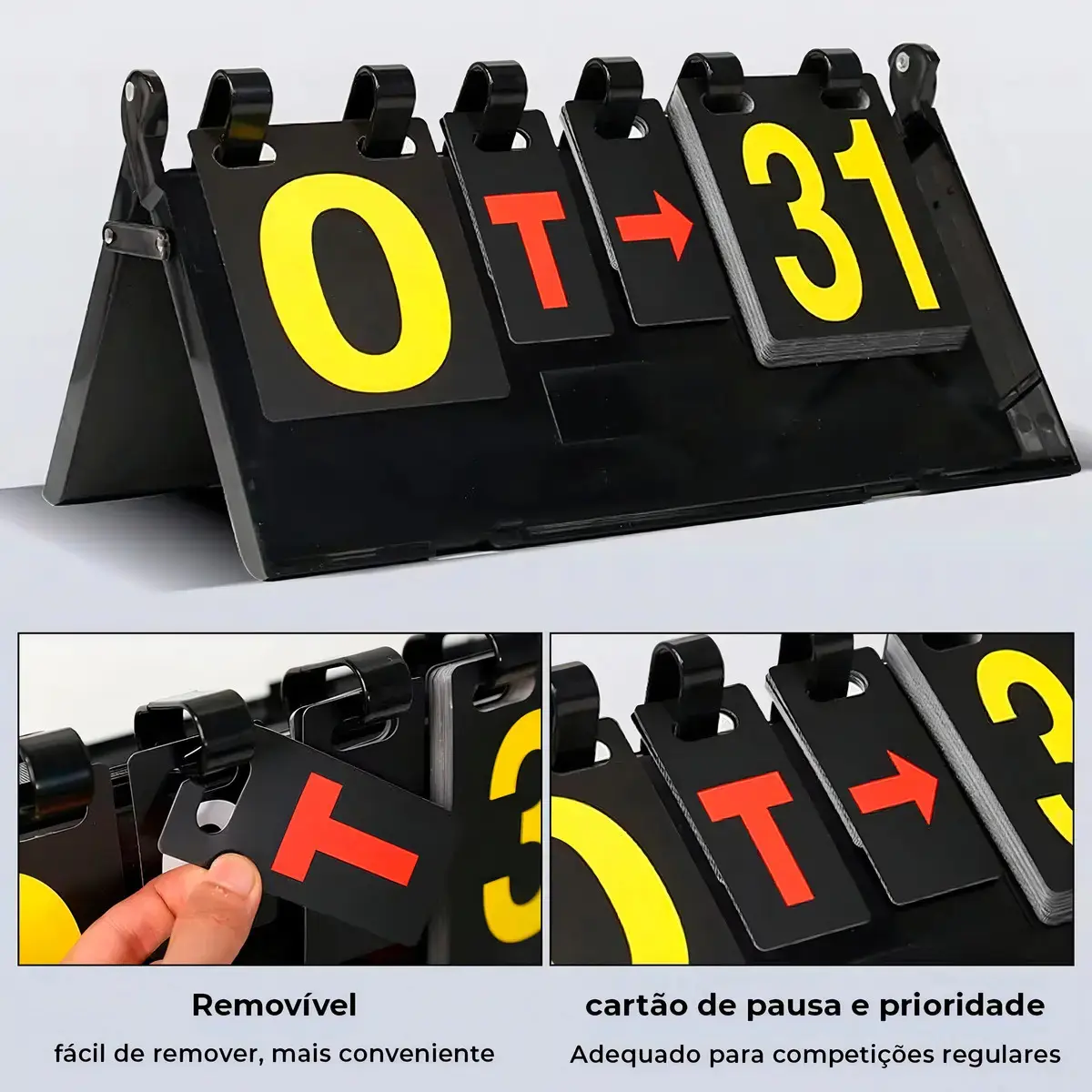 Placar De Mesa Dobrável Marcador Contador Manual Volei Futevôlei Futebol Esporte Forte Triboshop thumbnail 8